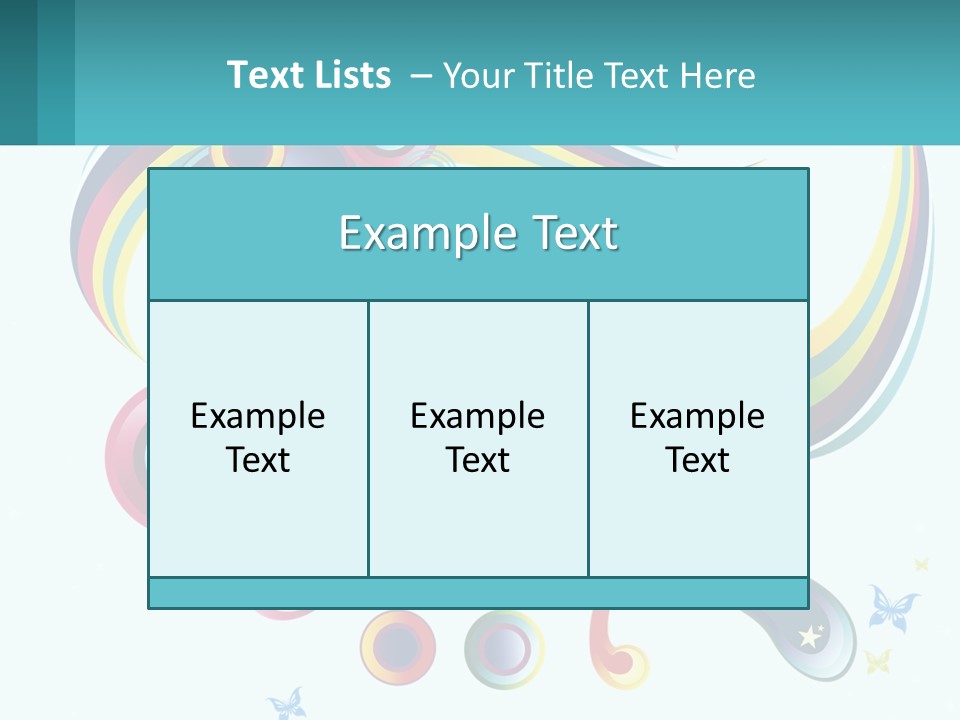 A Colorful Abstract Background With Stars And Circles PowerPoint Template