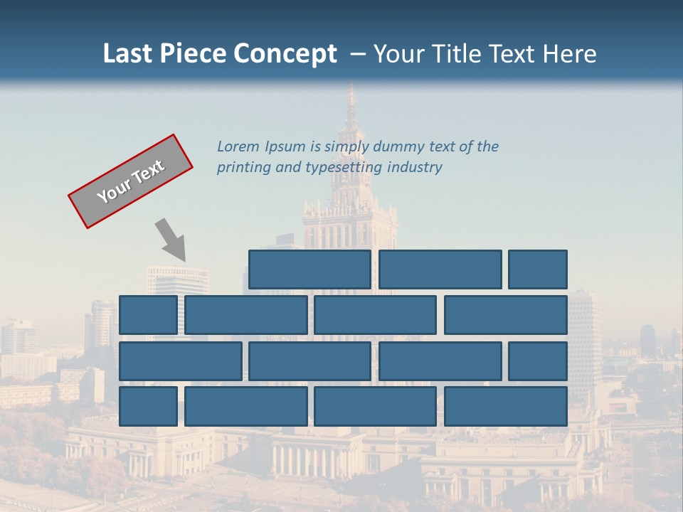 A Picture Of A City Skyline With A Blue Sky In The Background PowerPoint Template