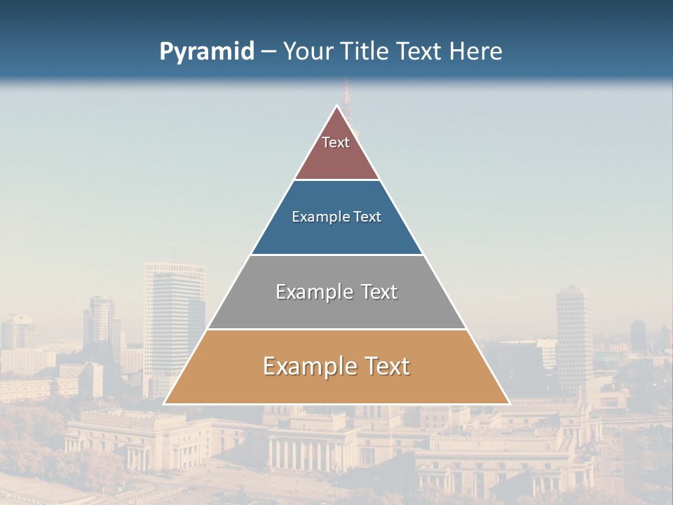 A Picture Of A City Skyline With A Blue Sky In The Background PowerPoint Template