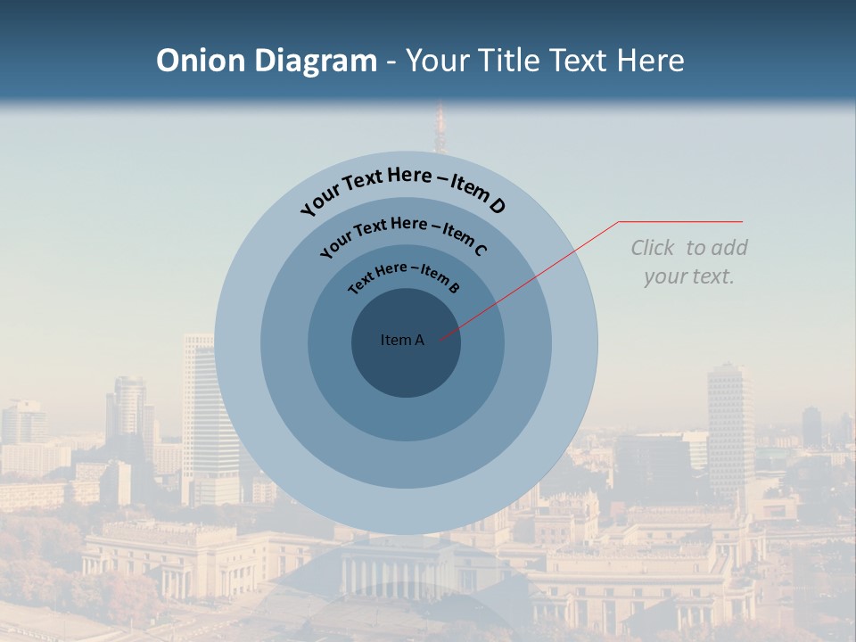 A Picture Of A City Skyline With A Blue Sky In The Background PowerPoint Template