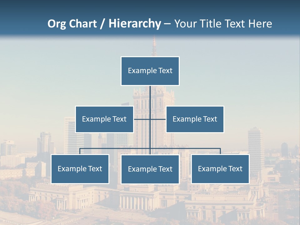 A Picture Of A City Skyline With A Blue Sky In The Background PowerPoint Template