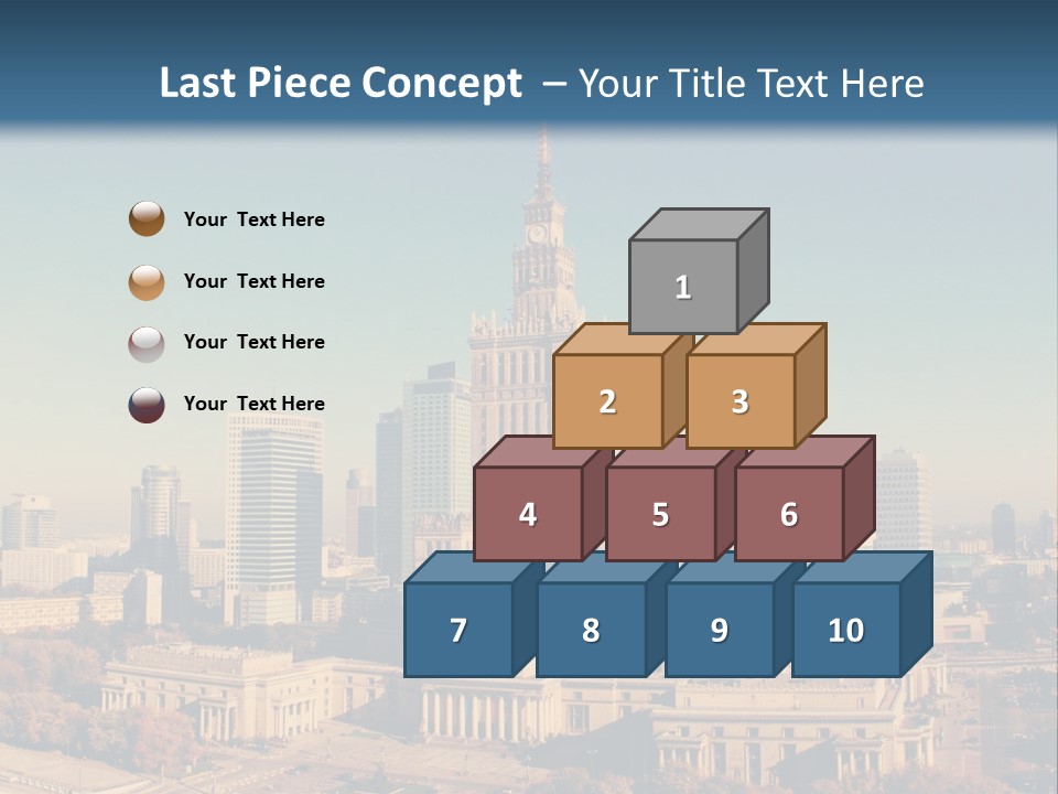 A Picture Of A City Skyline With A Blue Sky In The Background PowerPoint Template