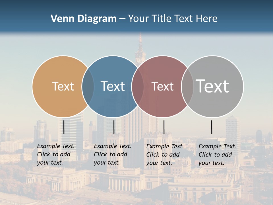 A Picture Of A City Skyline With A Blue Sky In The Background PowerPoint Template