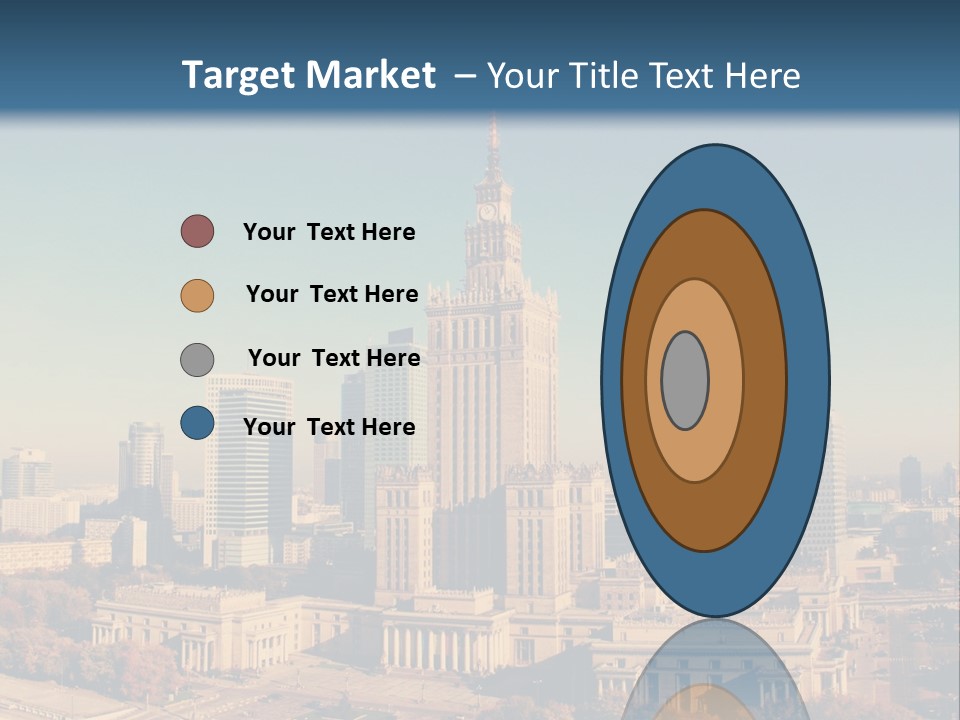 A Picture Of A City Skyline With A Blue Sky In The Background PowerPoint Template