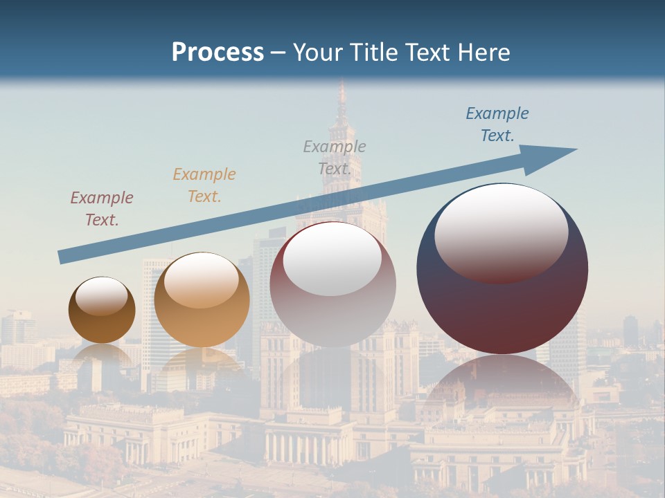 A Picture Of A City Skyline With A Blue Sky In The Background PowerPoint Template