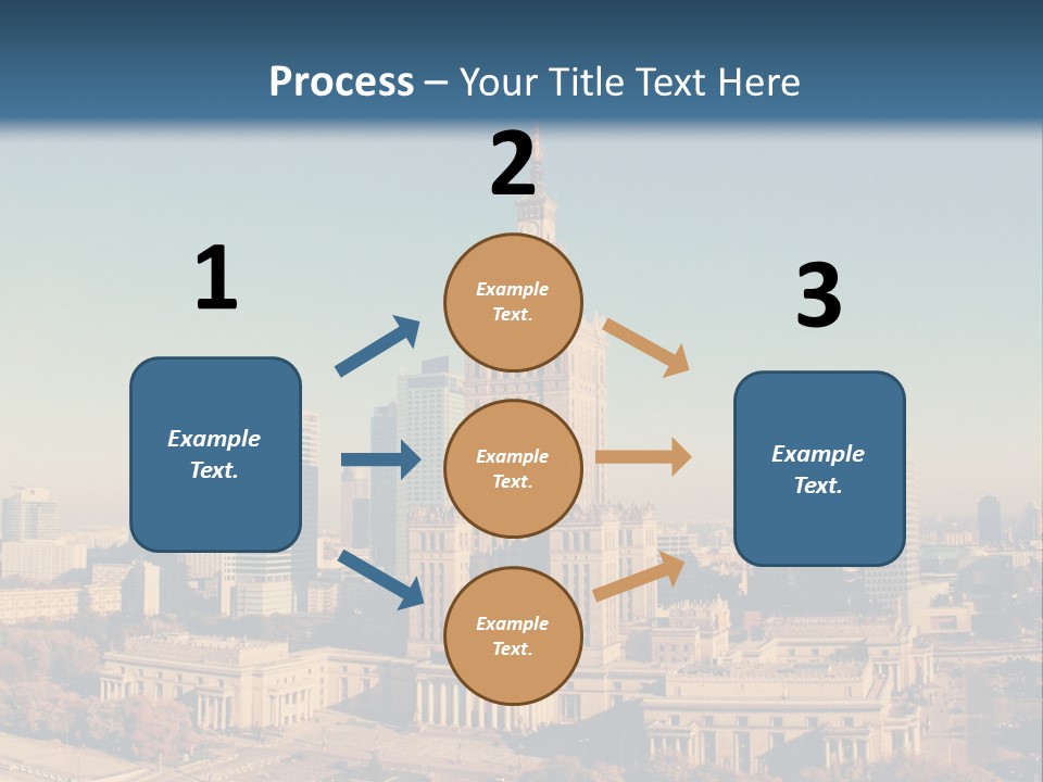 A Picture Of A City Skyline With A Blue Sky In The Background PowerPoint Template