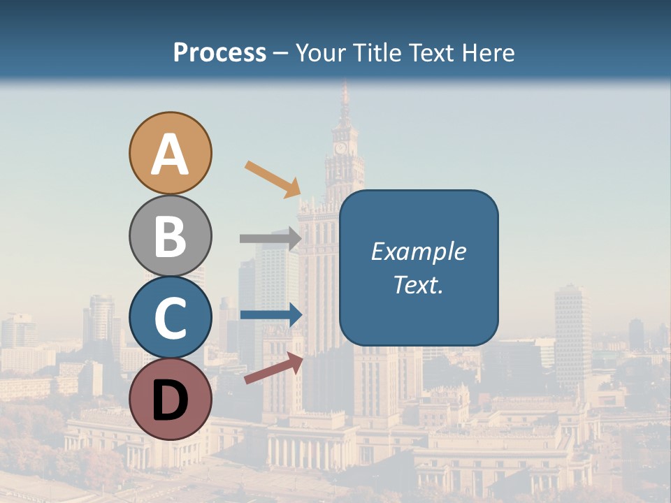 A Picture Of A City Skyline With A Blue Sky In The Background PowerPoint Template