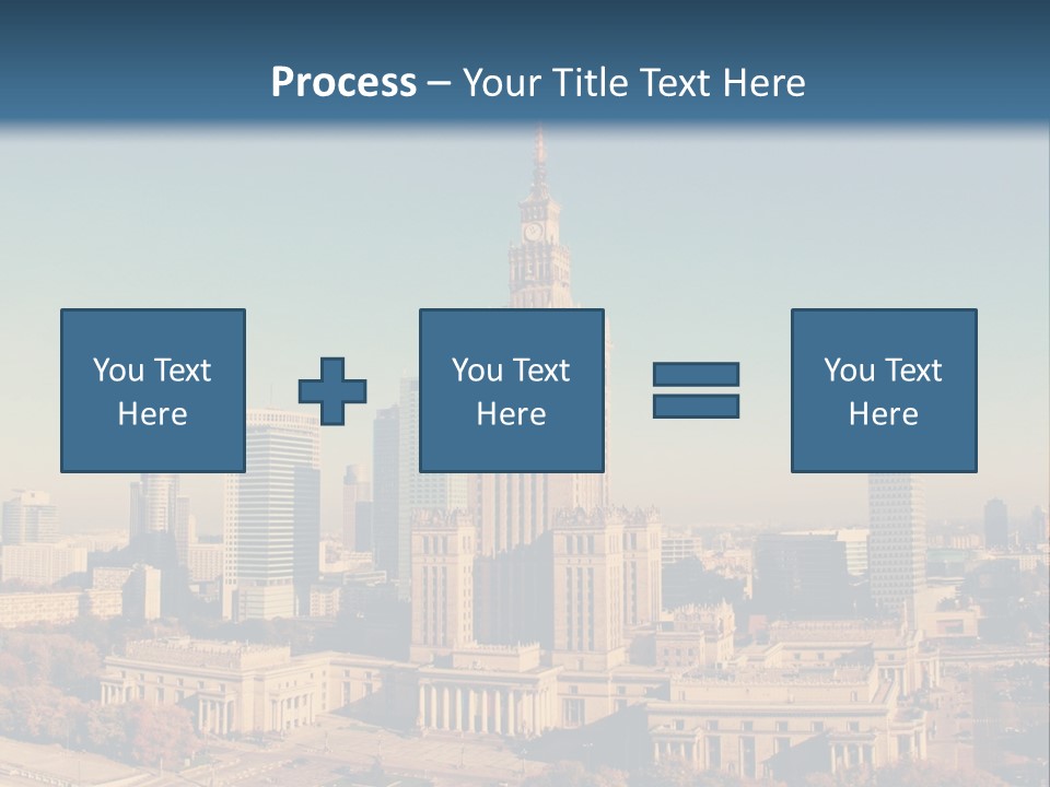 A Picture Of A City Skyline With A Blue Sky In The Background PowerPoint Template