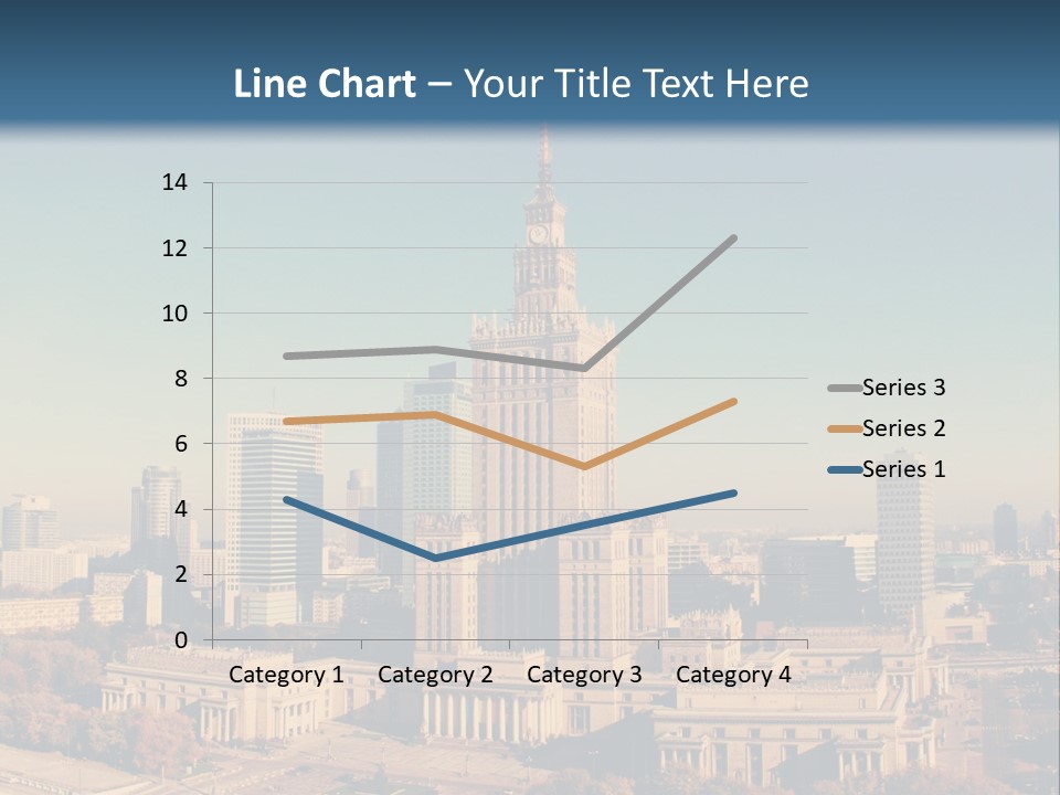 A Picture Of A City Skyline With A Blue Sky In The Background PowerPoint Template