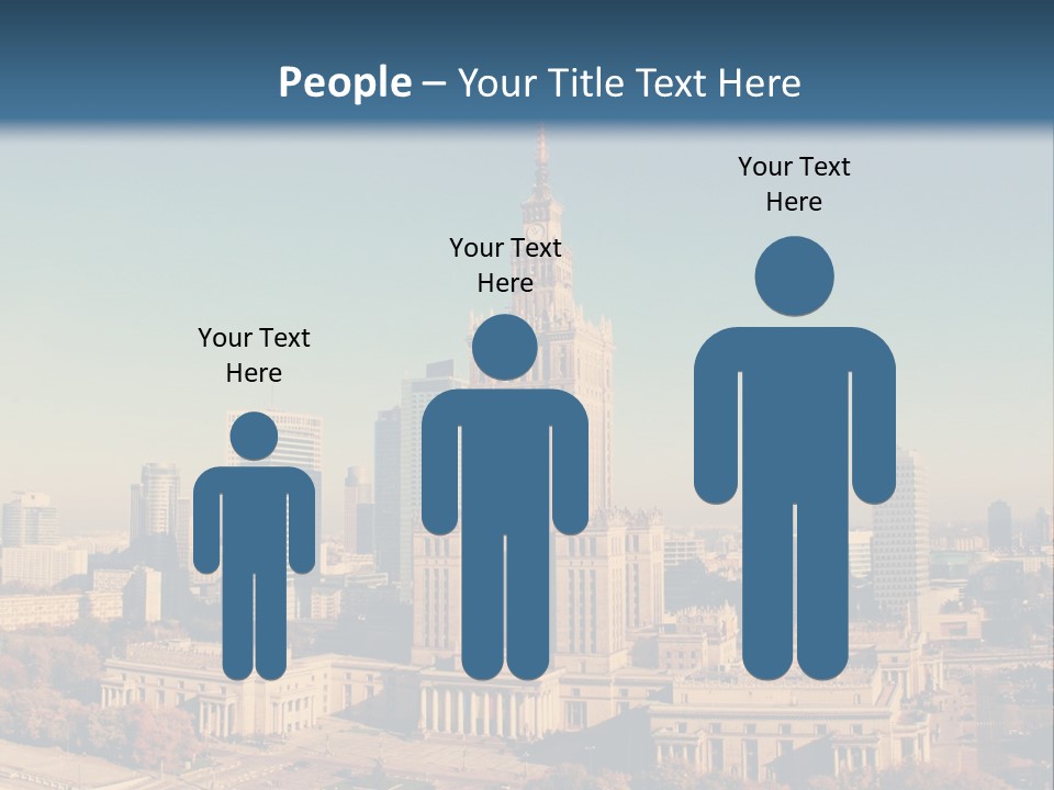 A Picture Of A City Skyline With A Blue Sky In The Background PowerPoint Template