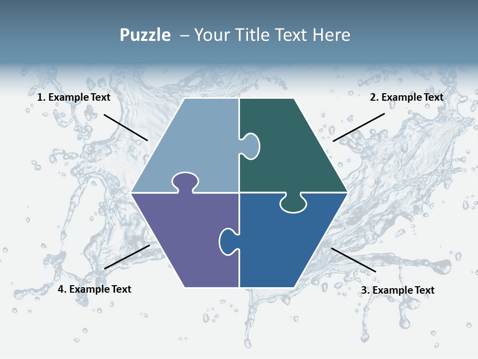 A Blue Water Splash Powerpoint Presentation PowerPoint Template