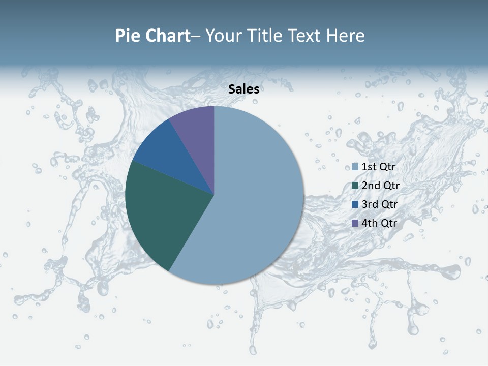 A Blue Water Splash Powerpoint Presentation PowerPoint Template