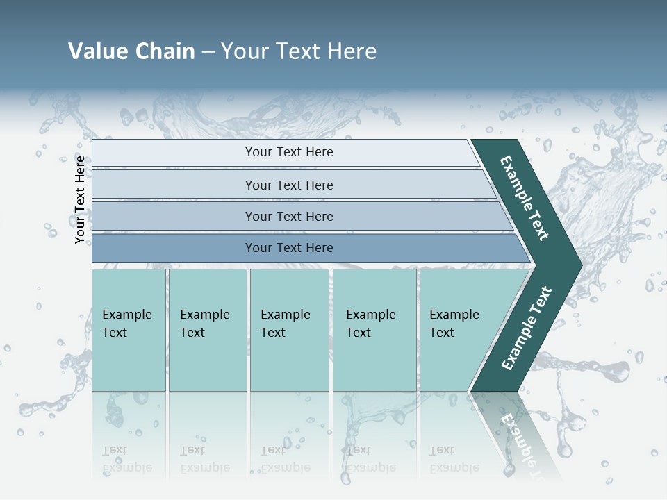 A Blue Water Splash Powerpoint Presentation PowerPoint Template