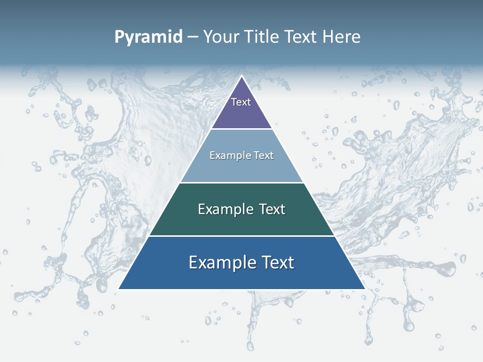 A Blue Water Splash Powerpoint Presentation PowerPoint Template