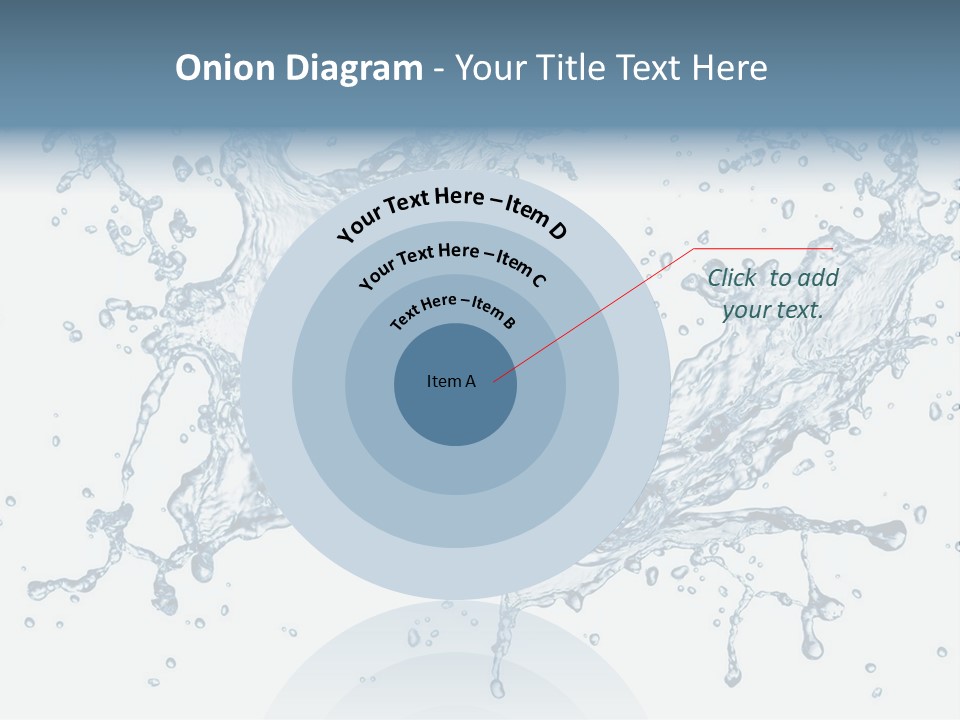 A Blue Water Splash Powerpoint Presentation PowerPoint Template