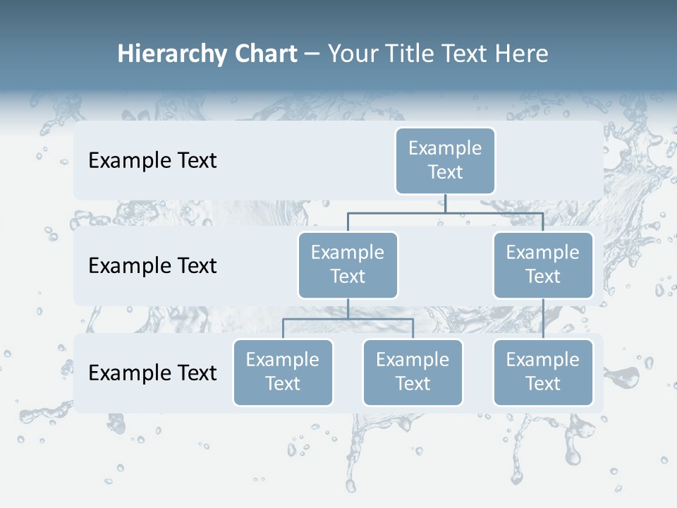 A Blue Water Splash Powerpoint Presentation PowerPoint Template