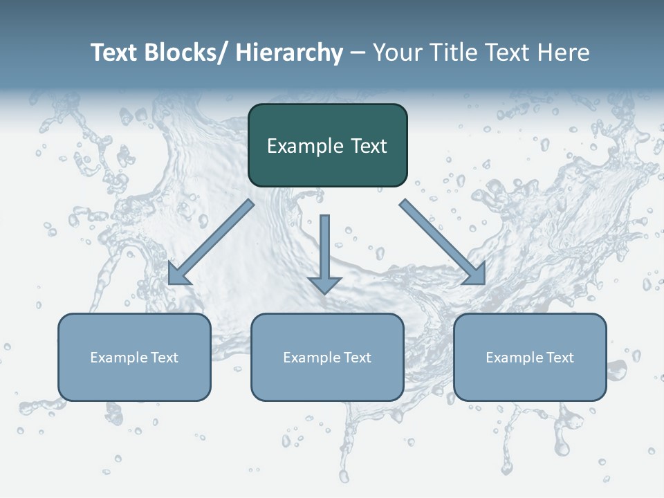 A Blue Water Splash Powerpoint Presentation PowerPoint Template