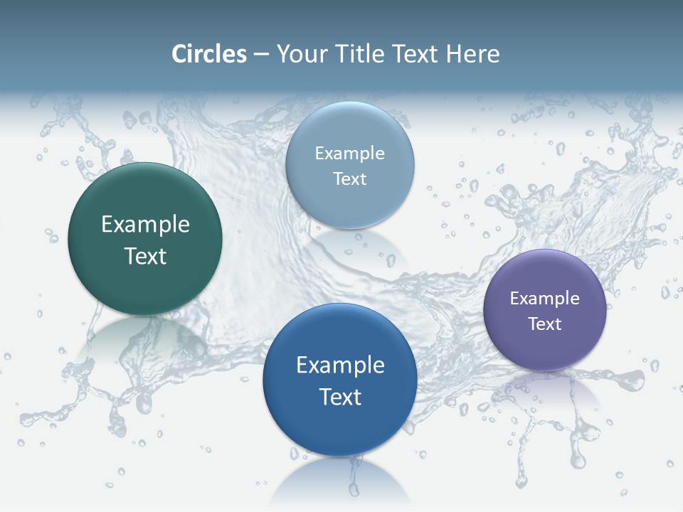 A Blue Water Splash Powerpoint Presentation PowerPoint Template