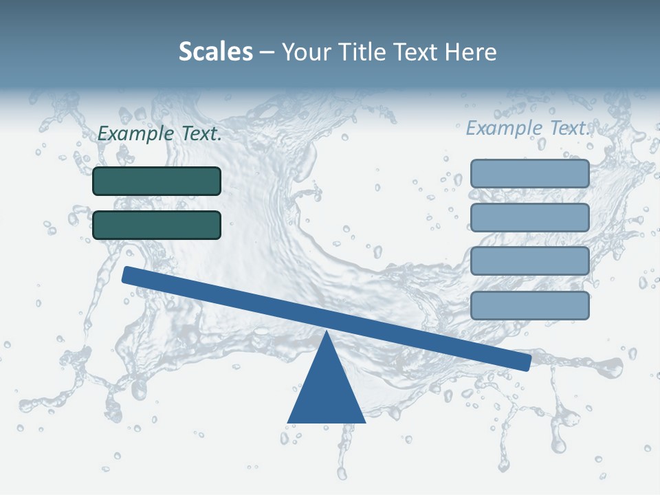 A Blue Water Splash Powerpoint Presentation PowerPoint Template