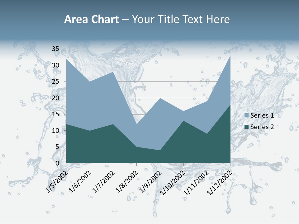 A Blue Water Splash Powerpoint Presentation PowerPoint Template