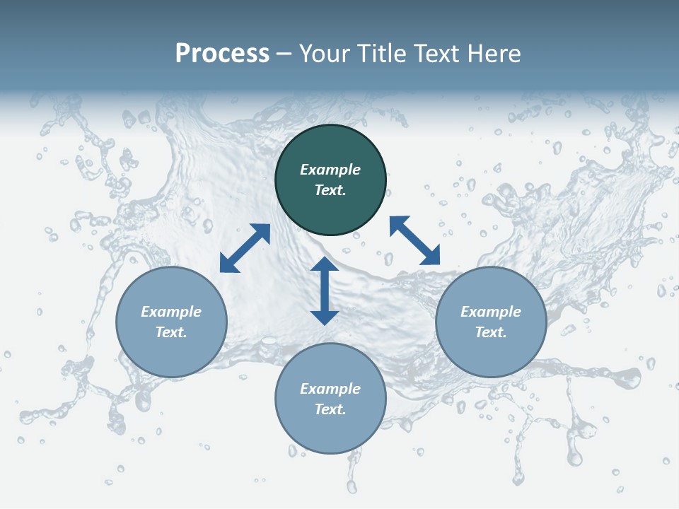 A Blue Water Splash Powerpoint Presentation PowerPoint Template