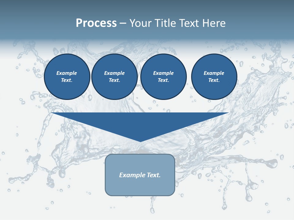 A Blue Water Splash Powerpoint Presentation PowerPoint Template