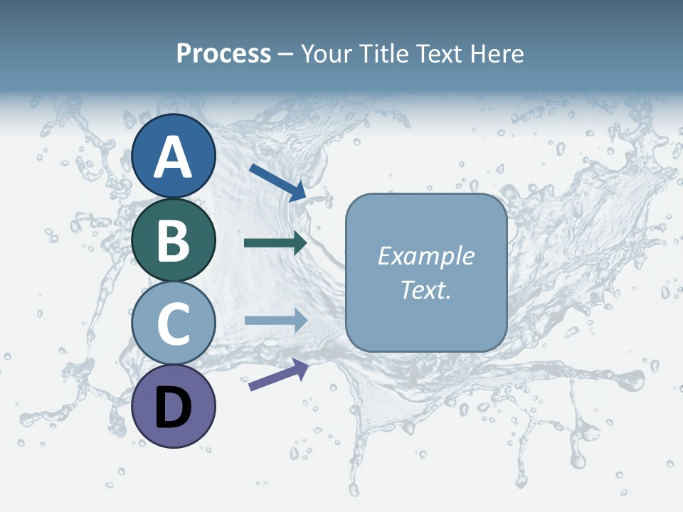 A Blue Water Splash Powerpoint Presentation PowerPoint Template