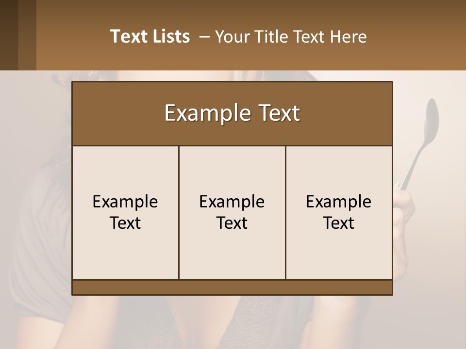 A Woman Drinking A Cup Of Coffee With A Spoon PowerPoint Template