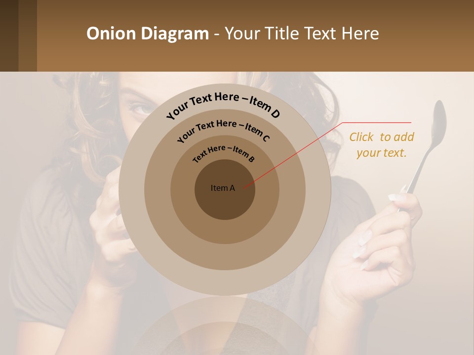 A Woman Drinking A Cup Of Coffee With A Spoon PowerPoint Template