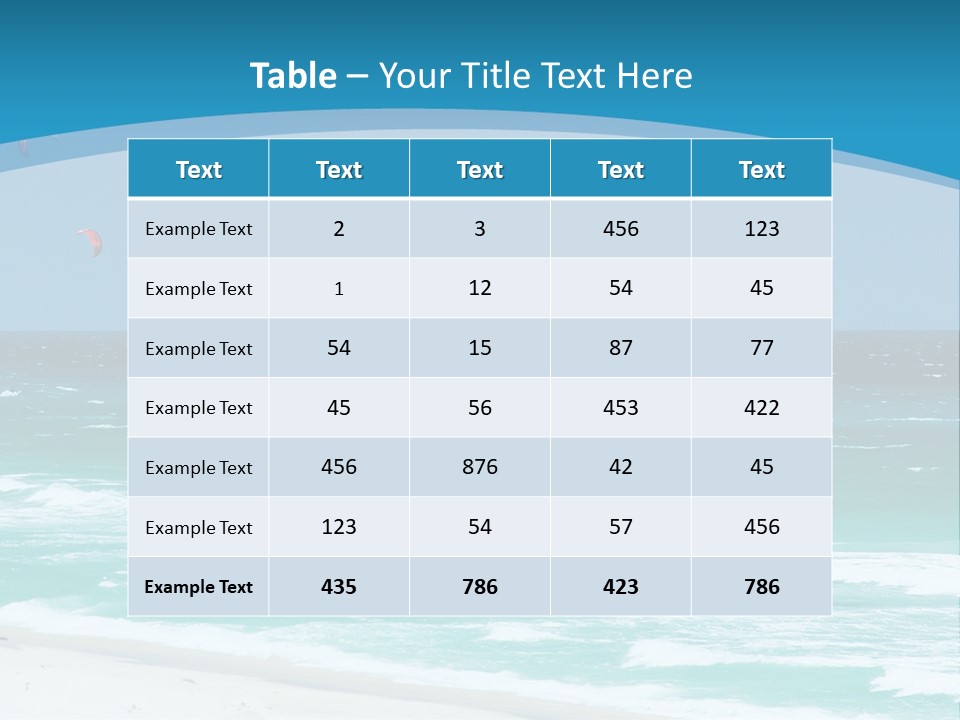 A Group Of Kites Flying Over The Ocean PowerPoint Template