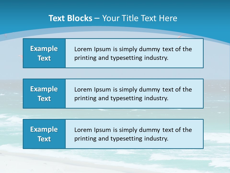A Group Of Kites Flying Over The Ocean PowerPoint Template