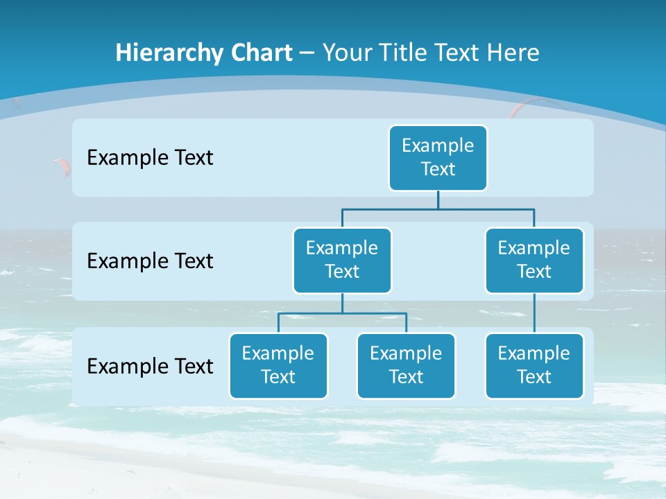 A Group Of Kites Flying Over The Ocean PowerPoint Template