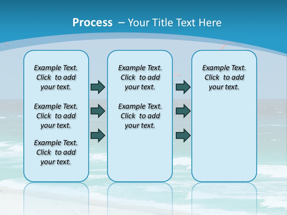 A Group Of Kites Flying Over The Ocean PowerPoint Template