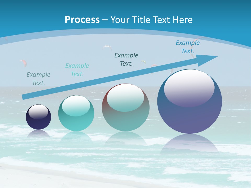 A Group Of Kites Flying Over The Ocean PowerPoint Template