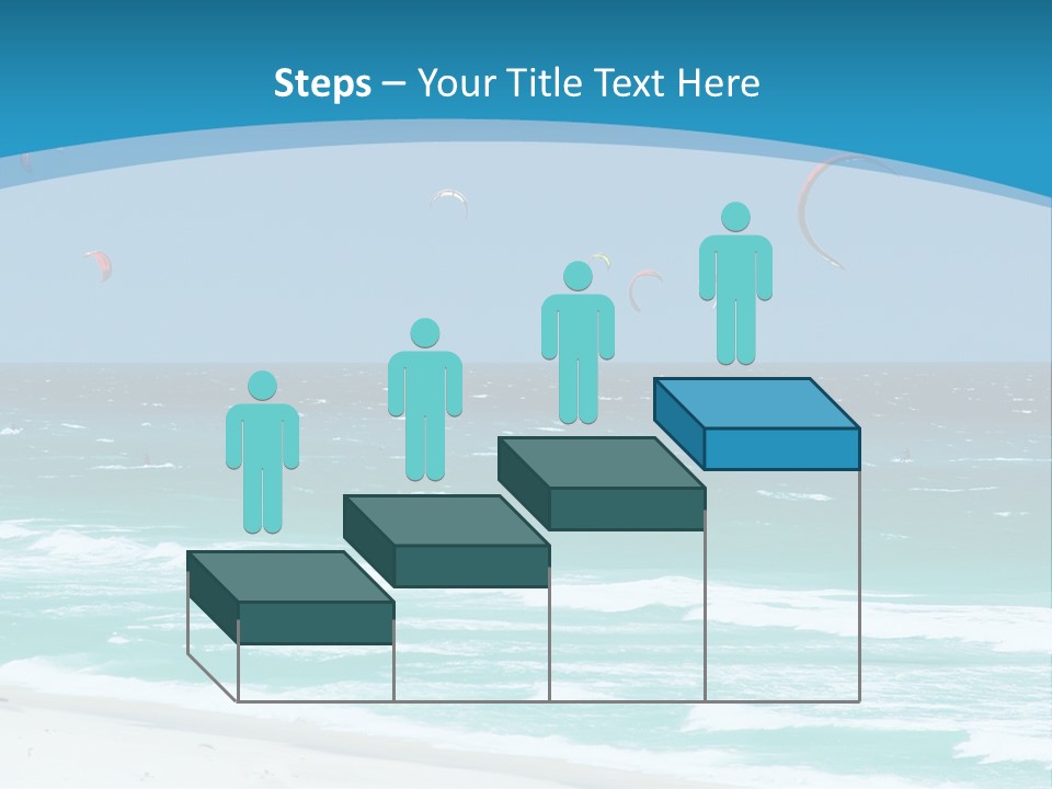 A Group Of Kites Flying Over The Ocean PowerPoint Template