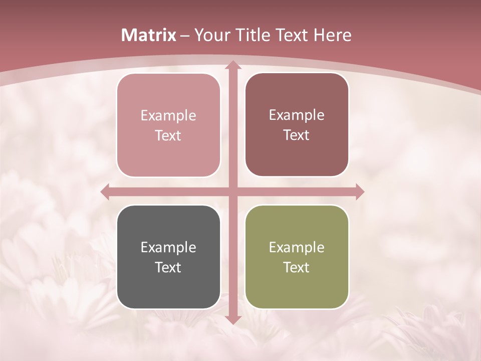 A Pink Flower Powerpoint Presentation Template PowerPoint Template