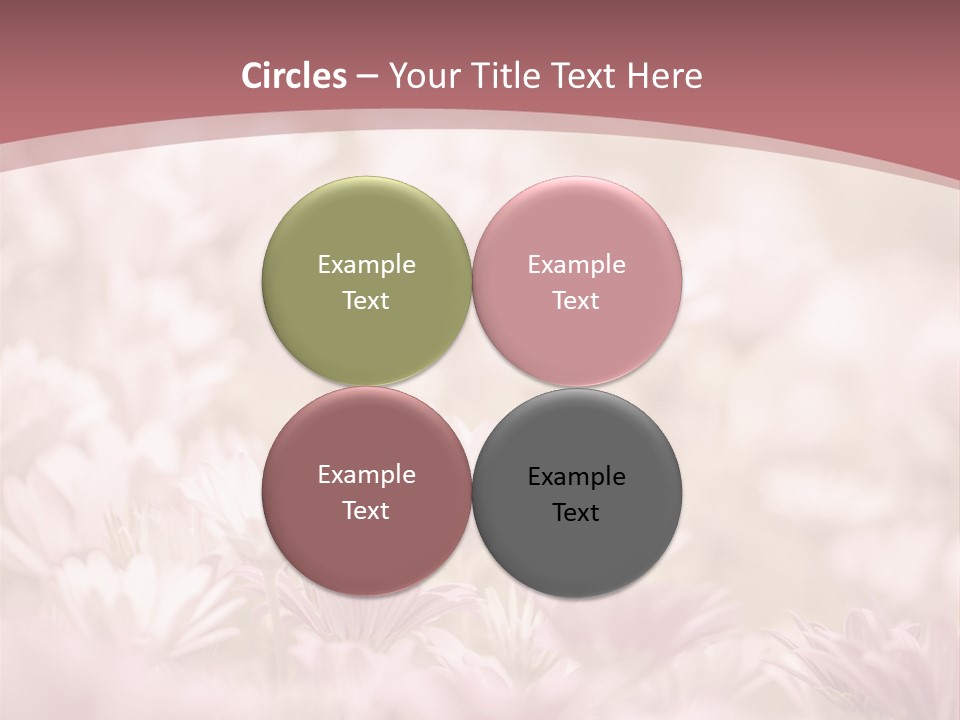 A Pink Flower Powerpoint Presentation Template PowerPoint Template