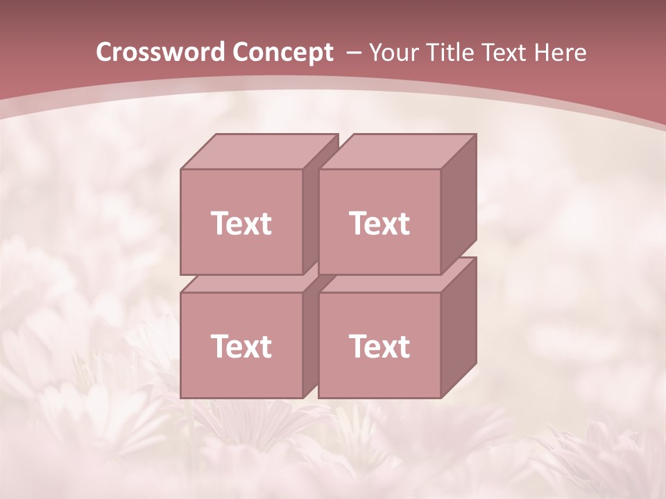 A Pink Flower Powerpoint Presentation Template PowerPoint Template