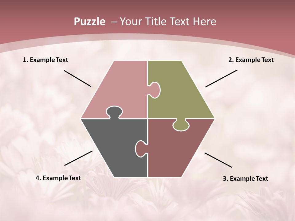 A Pink Flower Powerpoint Presentation Template PowerPoint Template