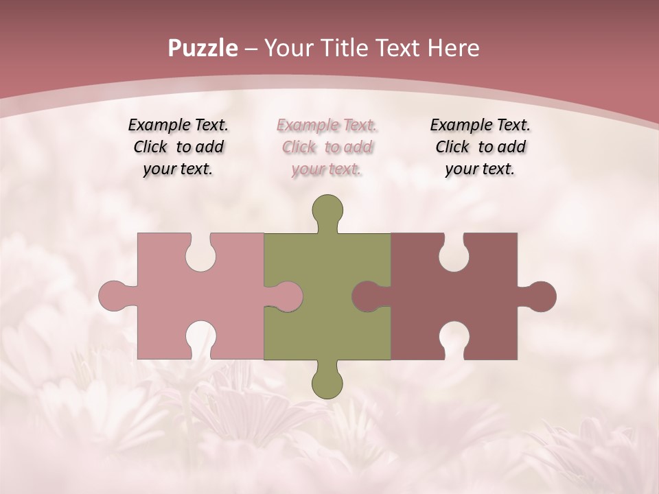 A Pink Flower Powerpoint Presentation Template PowerPoint Template