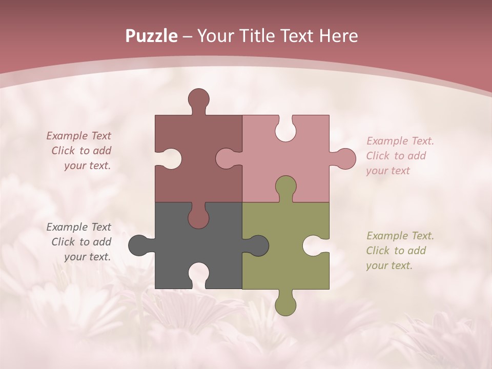 A Pink Flower Powerpoint Presentation Template PowerPoint Template