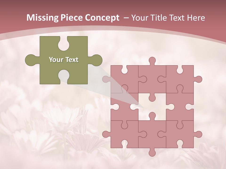 A Pink Flower Powerpoint Presentation Template PowerPoint Template