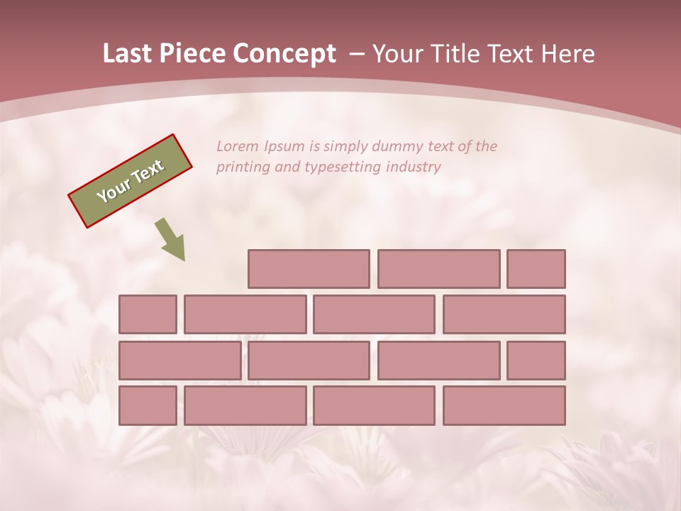 A Pink Flower Powerpoint Presentation Template PowerPoint Template