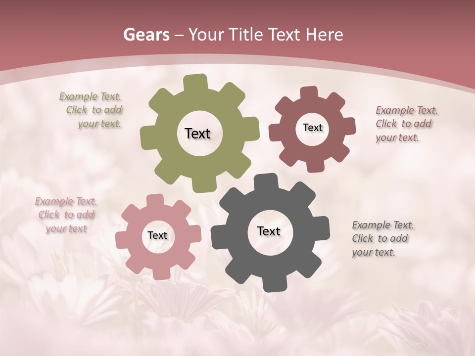 A Pink Flower Powerpoint Presentation Template PowerPoint Template