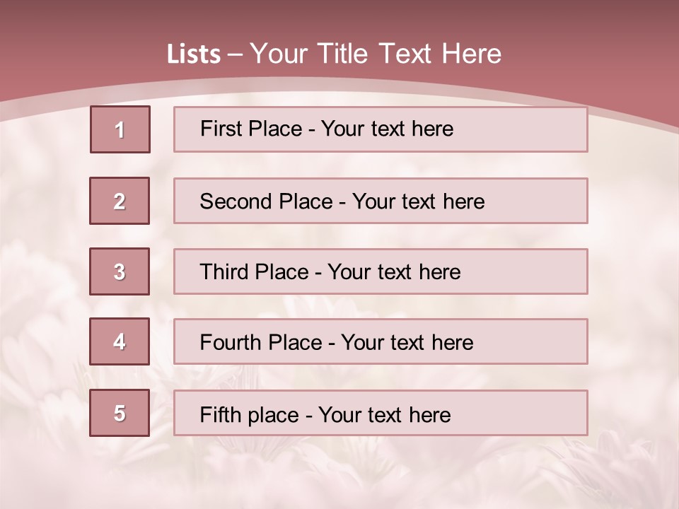 A Pink Flower Powerpoint Presentation Template PowerPoint Template