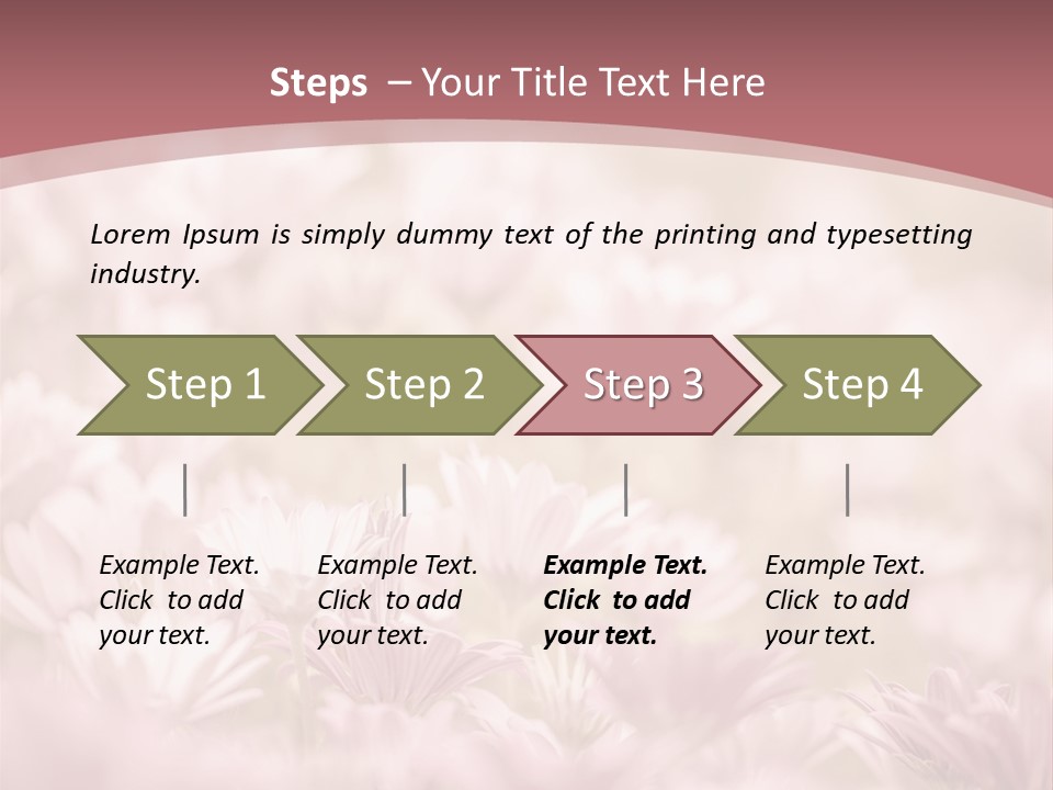 A Pink Flower Powerpoint Presentation Template PowerPoint Template