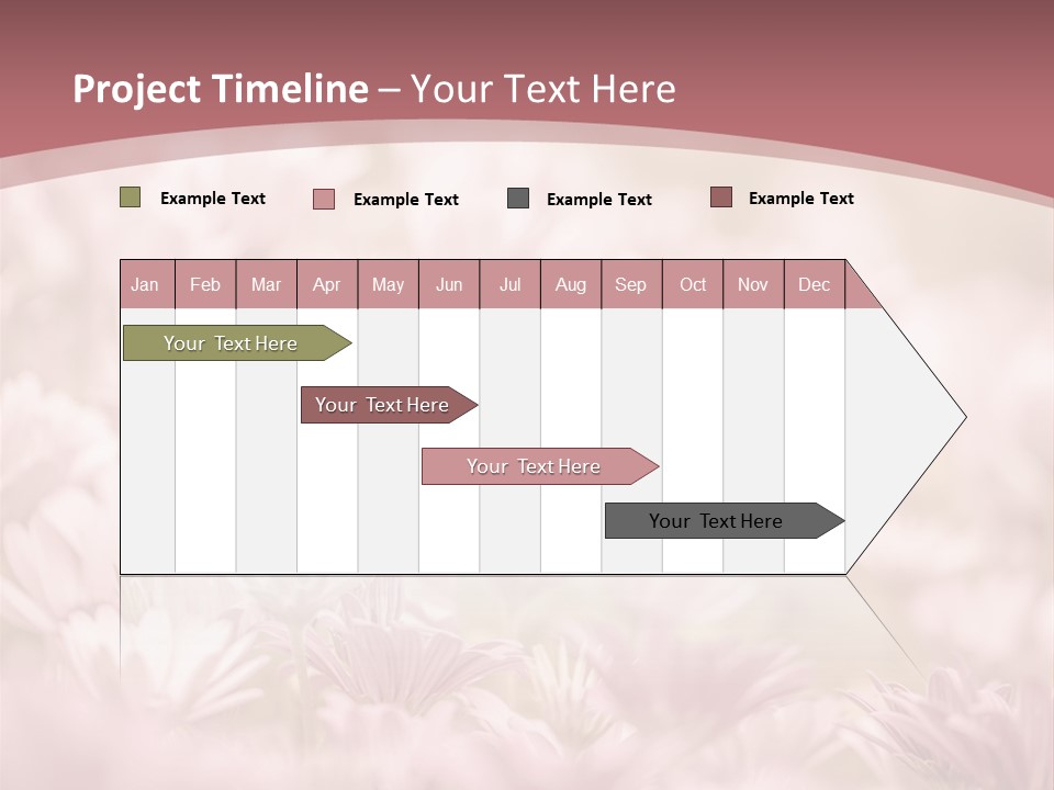 A Pink Flower Powerpoint Presentation Template PowerPoint Template