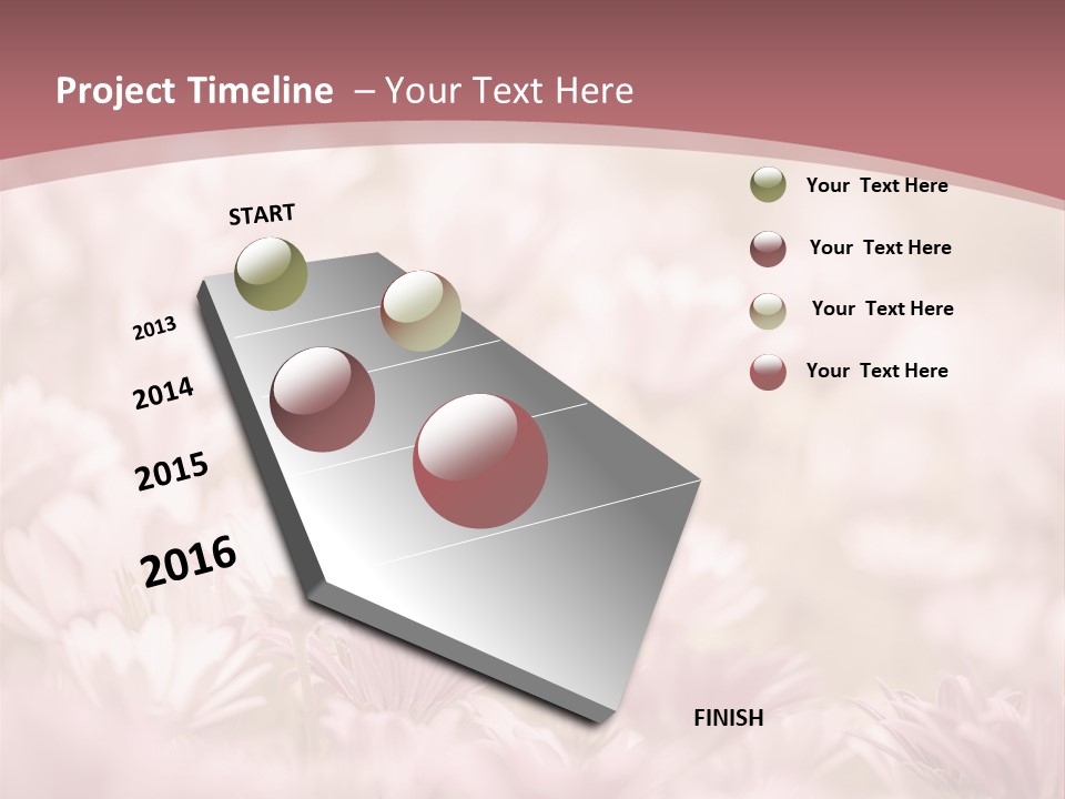 A Pink Flower Powerpoint Presentation Template PowerPoint Template