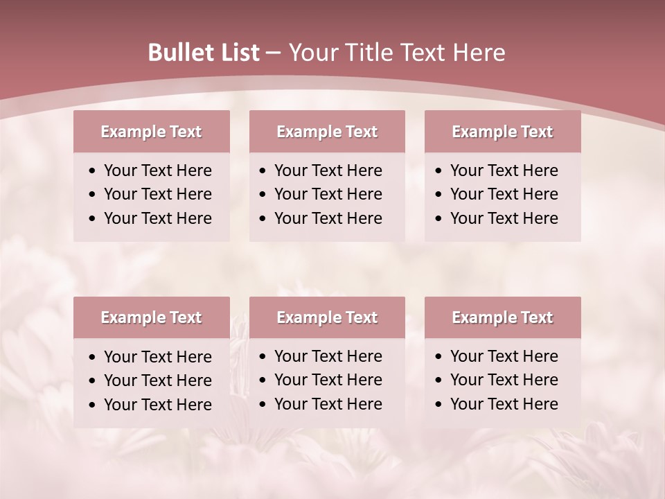A Pink Flower Powerpoint Presentation Template PowerPoint Template