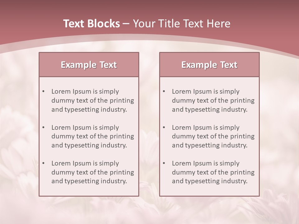 A Pink Flower Powerpoint Presentation Template PowerPoint Template
